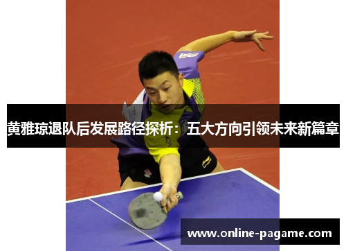 黄雅琼退队后发展路径探析：五大方向引领未来新篇章